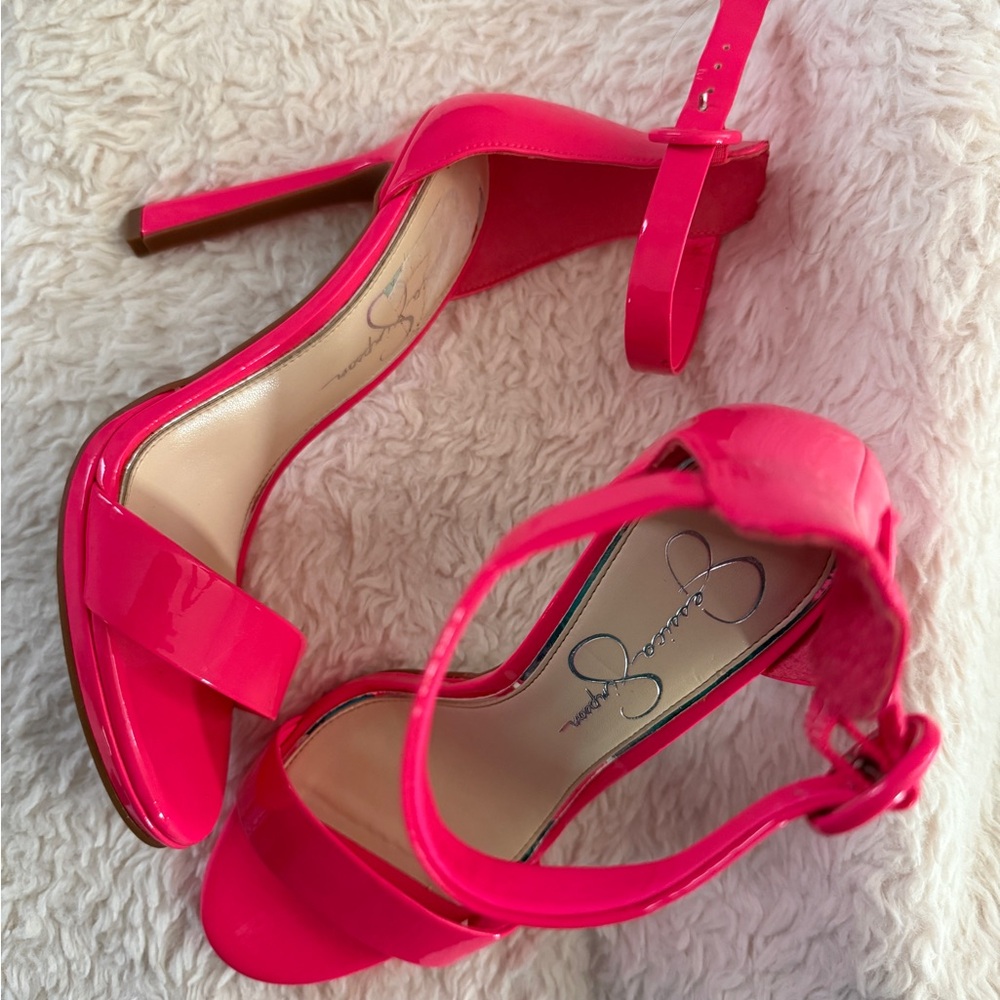 Jessica Simpson Hot Pink Patent Heels